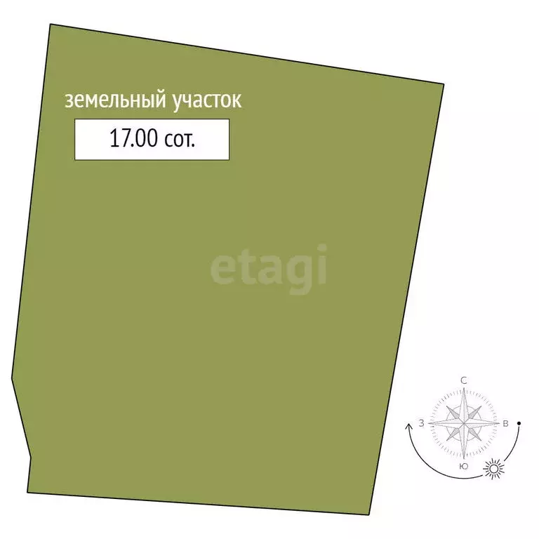 Участок в село Верх-Катунское, Колхозная улица (17 м) - Фото 1