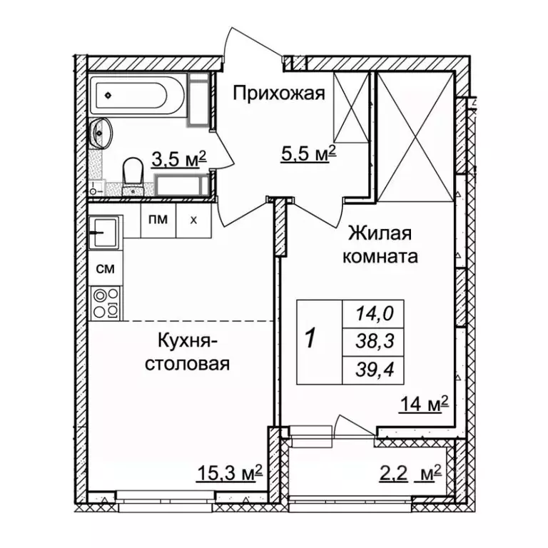 1-к кв. Нижегородская область, Нижний Новгород Новая Кузнечиха жилой ... - Фото 0