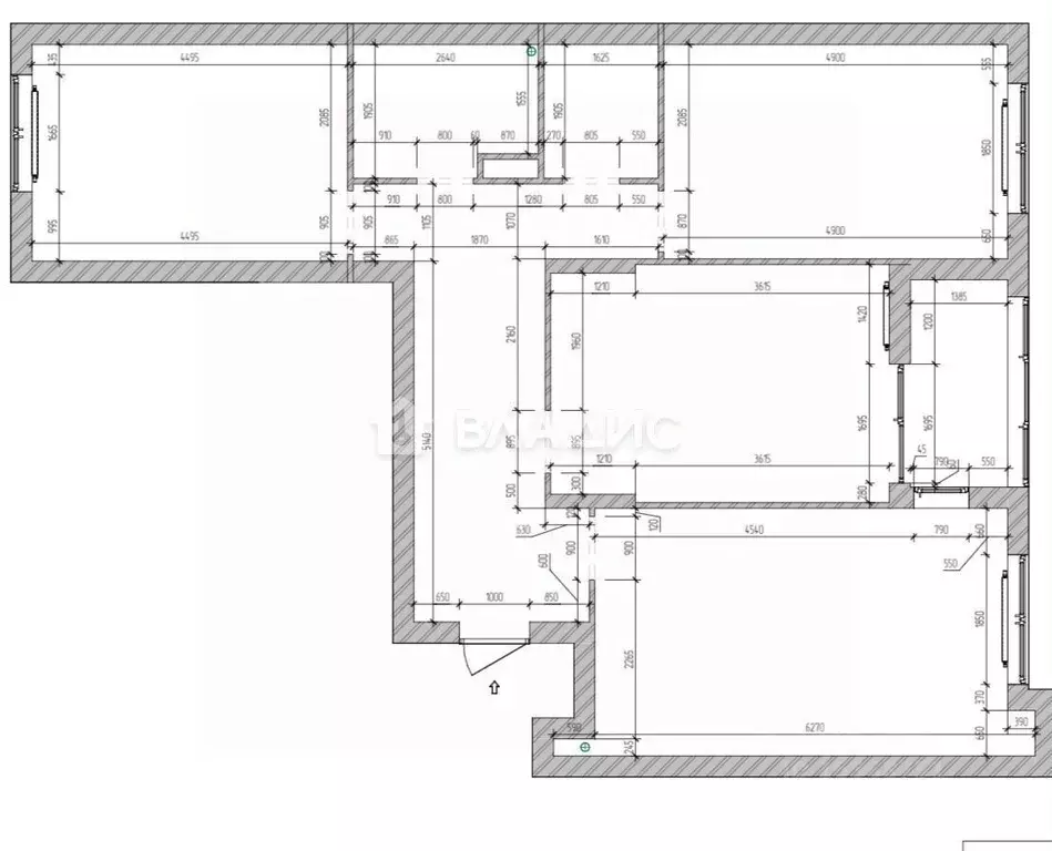 3-к кв. Калининградская область, Калининград ул. Маршала Борзова, 107 ... - Фото 2