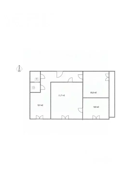3-к кв. Карелия, Петрозаводск Сегежская ул., 13А (53.2 м) - Фото 2