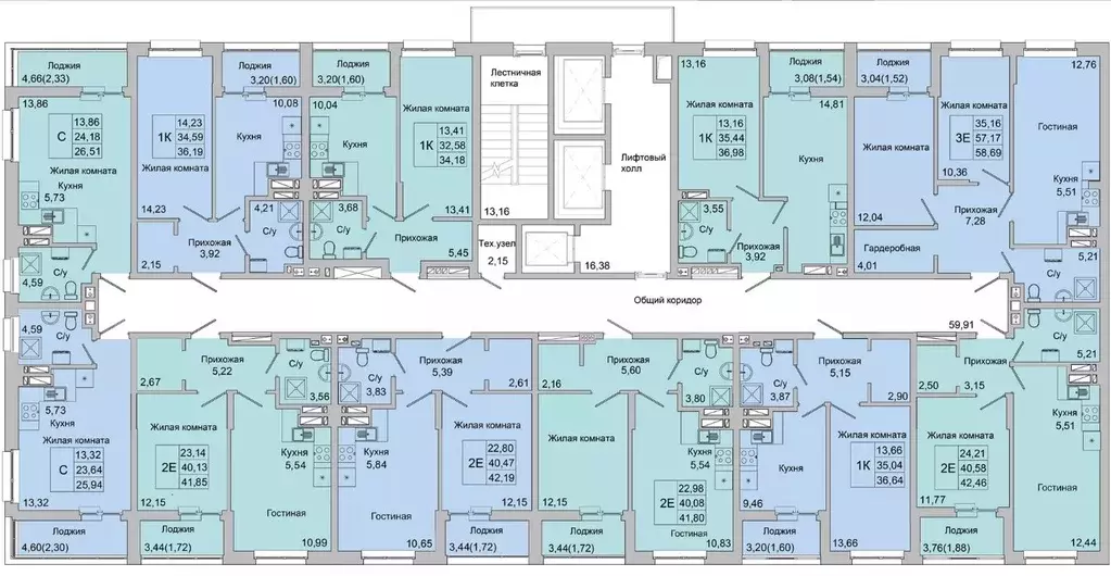 2-к кв. Ростовская область, Батайск ул. Булгакова, 11 (42.46 м) - Фото 2