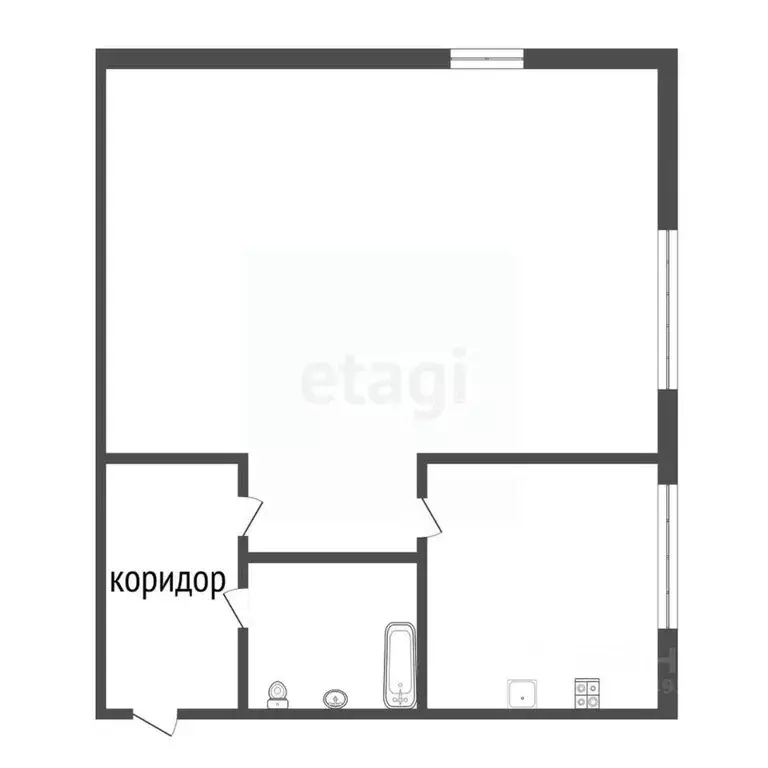 1-к кв. Бурятия, Улан-Удэ ул. Гармаева, 7 (30.0 м) - Фото 1