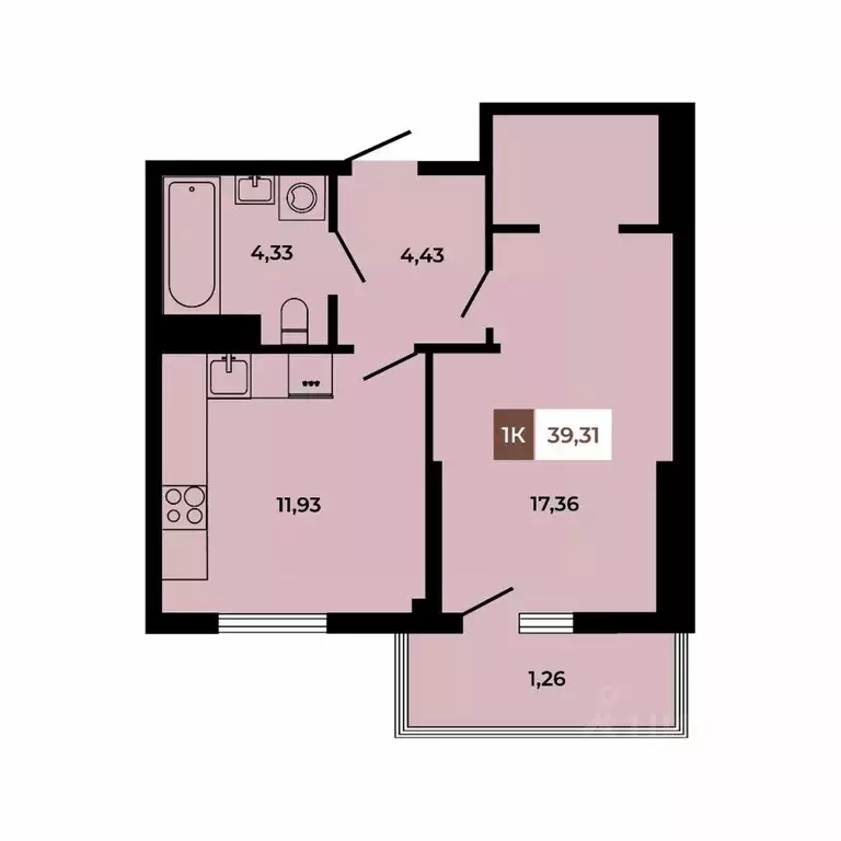 1-к кв. Ростовская область, Аксайский район, Щепкинское с/пос, пос. ... - Фото 1