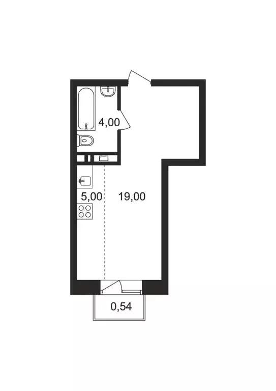 Квартира-студия: Ногинск, Юбилейная улица, 14Б (28 м) - Фото 0