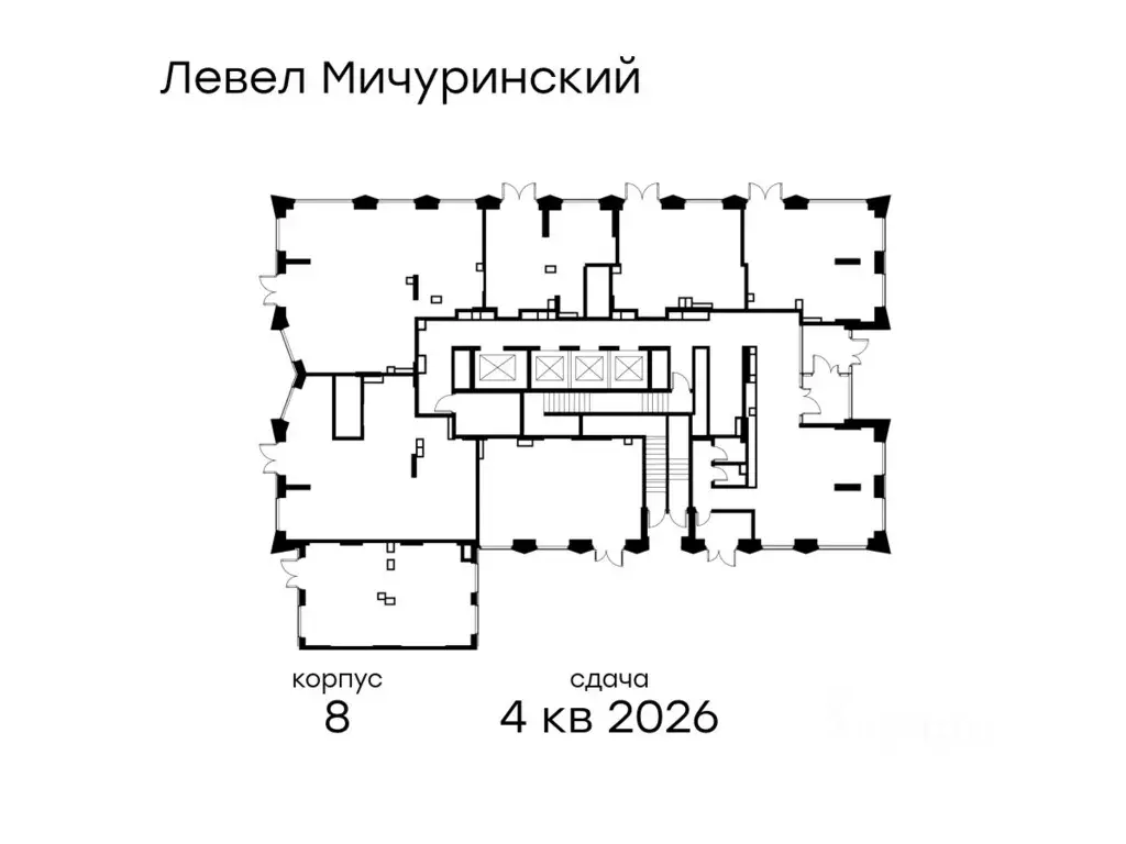 Помещение свободного назначения в Москва Левел Мичуринский жилой ... - Фото 2