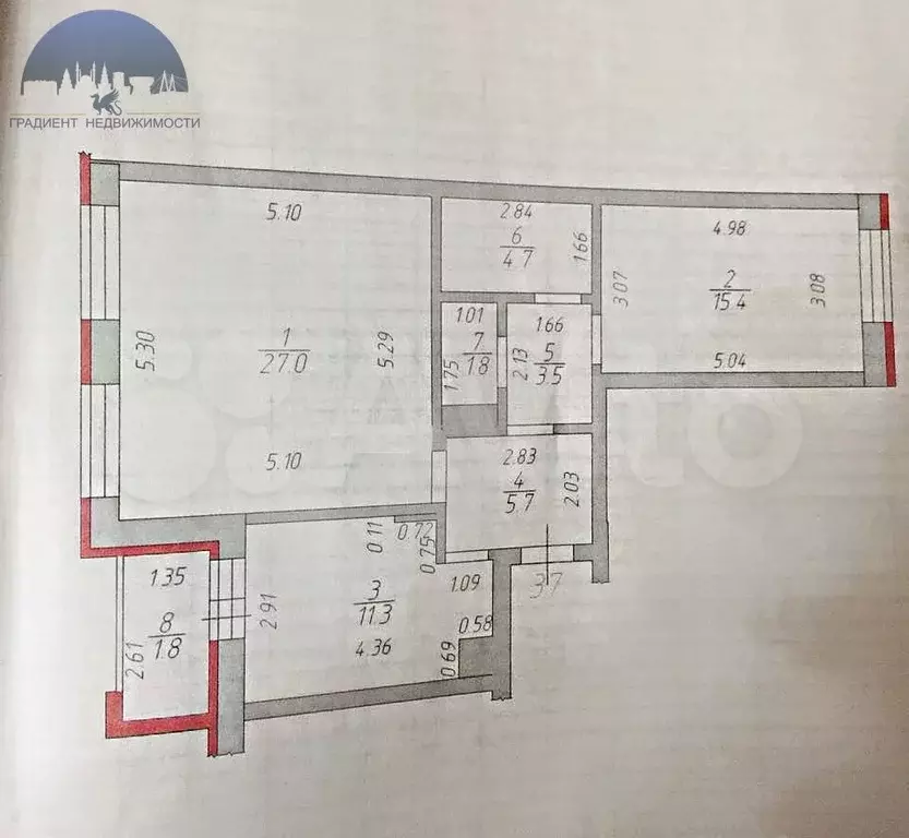 2-к. квартира, 71 м, 3/9 эт. - Фото 0