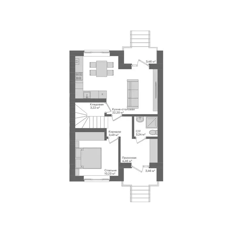 Дом в Семилукский район, Губарёвское сельское поселение (105.9 м) - Фото 2