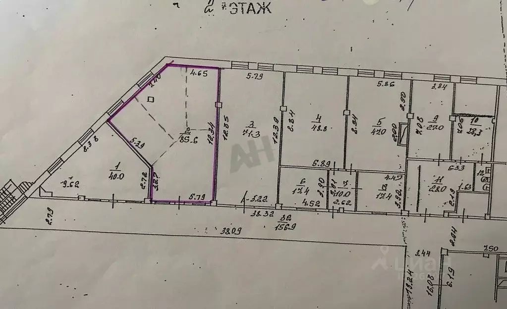 Офис в Москва Нарышкинская аллея, 5С2 (86 м) - Фото 2