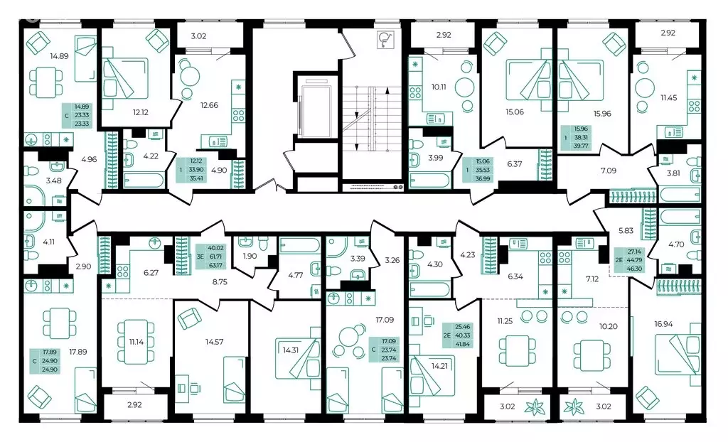 1-комнатная квартира: Майкопский район, посёлок Тульский (35.41 м) - Фото 2