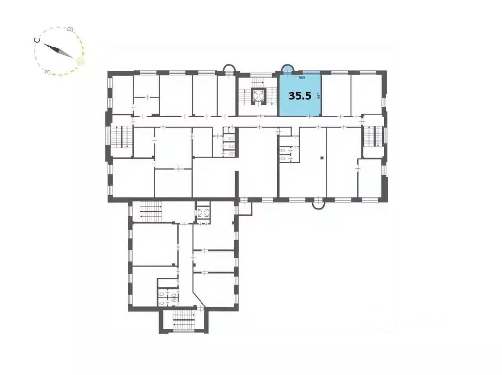 Офис в Новосибирская область, Новосибирск просп. Димитрова, 1 (36 м) - Фото 1