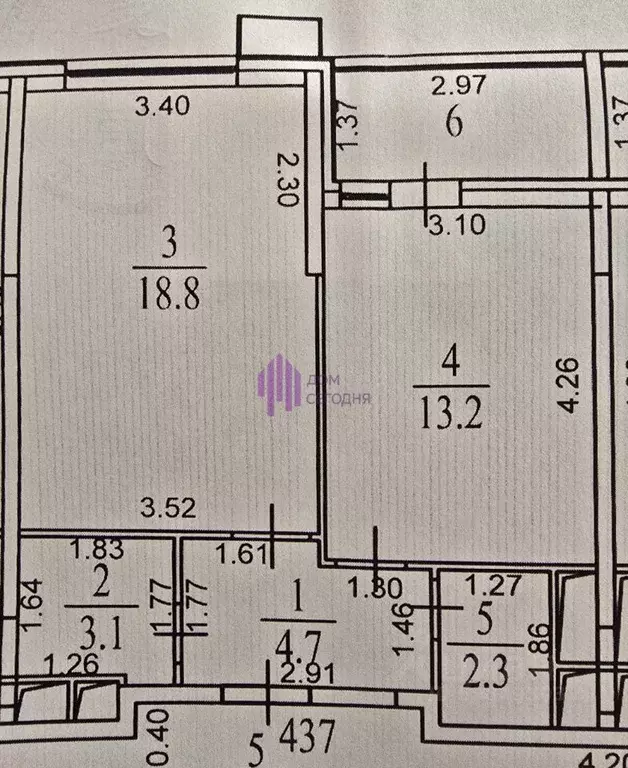 1-к кв. Московская область, Балашиха ул. Ситникова, 2 (42.1 м) - Фото 2