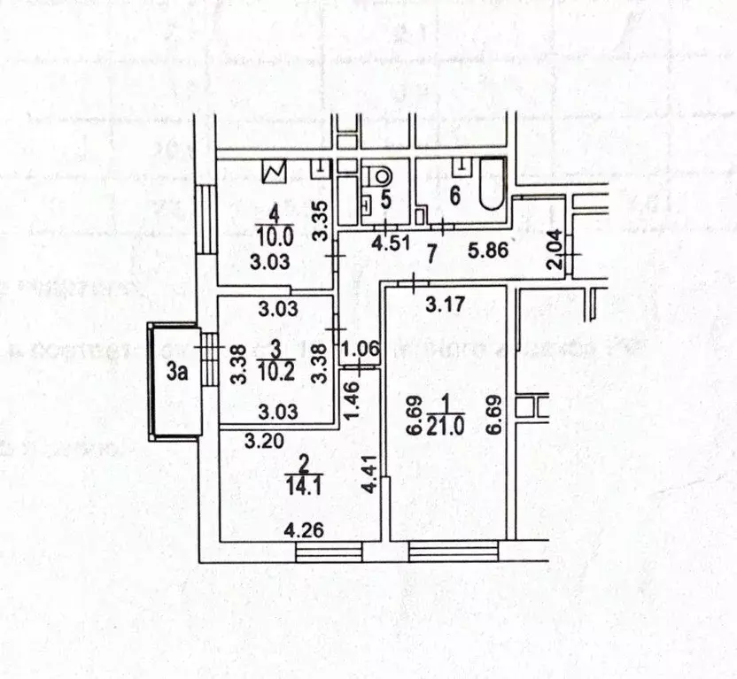 3-к кв. Москва Коровинское ш., 2В (72.2 м) - Фото 1
