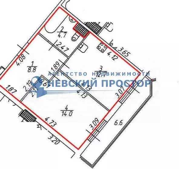 1-к. квартира, 40,2 м, 7/16 эт. - Фото 0