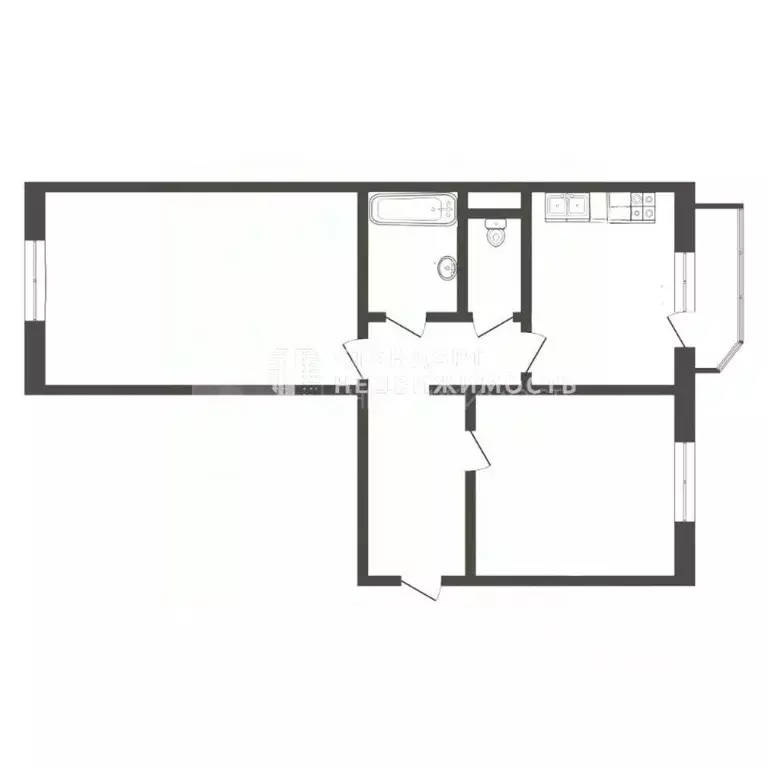 2-к кв. Тюменская область, Тюмень Широтная ул., 165 (56.5 м) - Фото 2