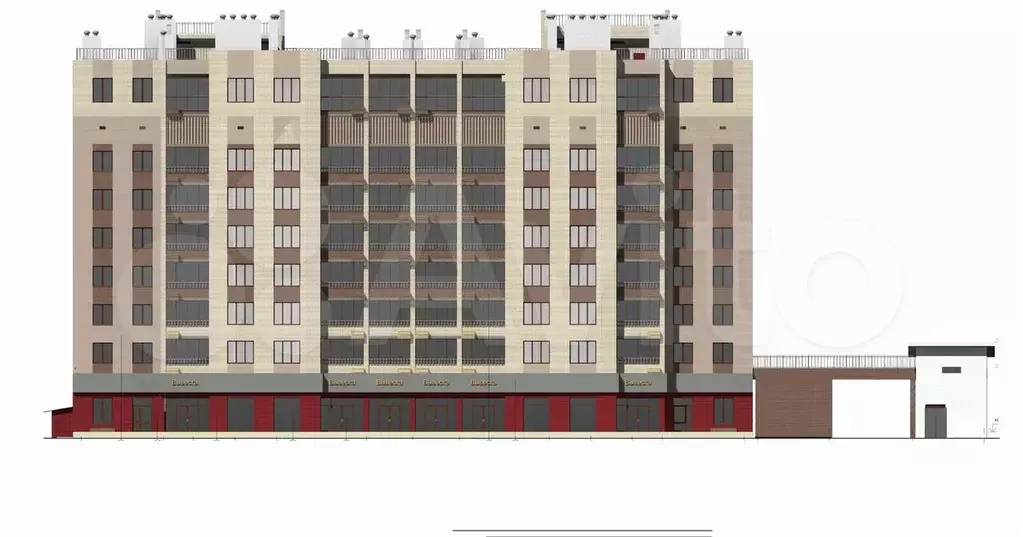 1-к. квартира, 39,5 м, 2/9 эт. - Фото 0