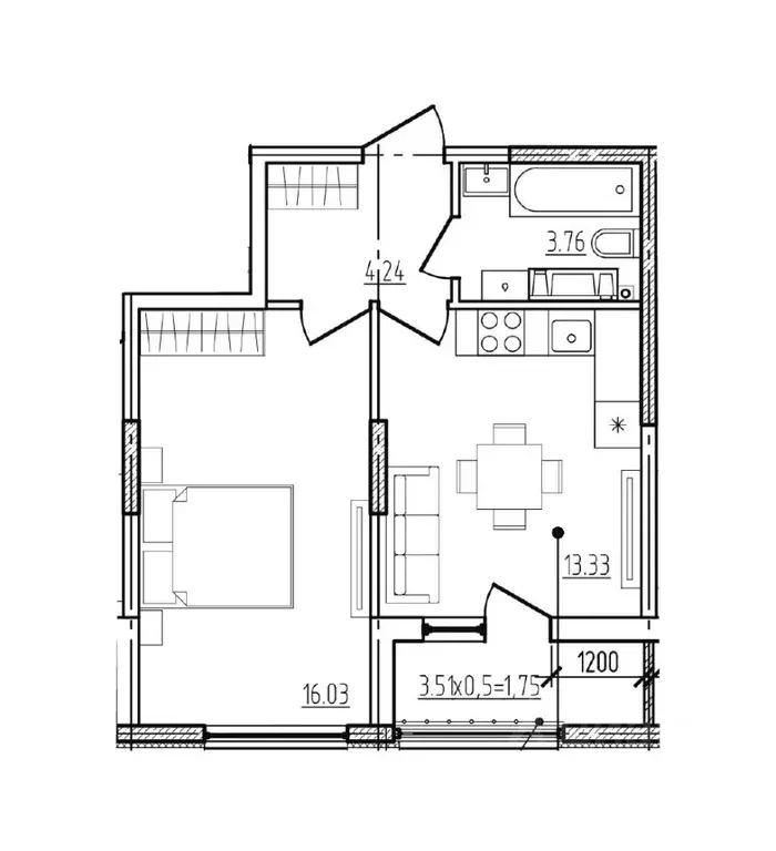 1-к кв. Краснодарский край, Новороссийск Моренуар жилой комплекс ... - Фото 1