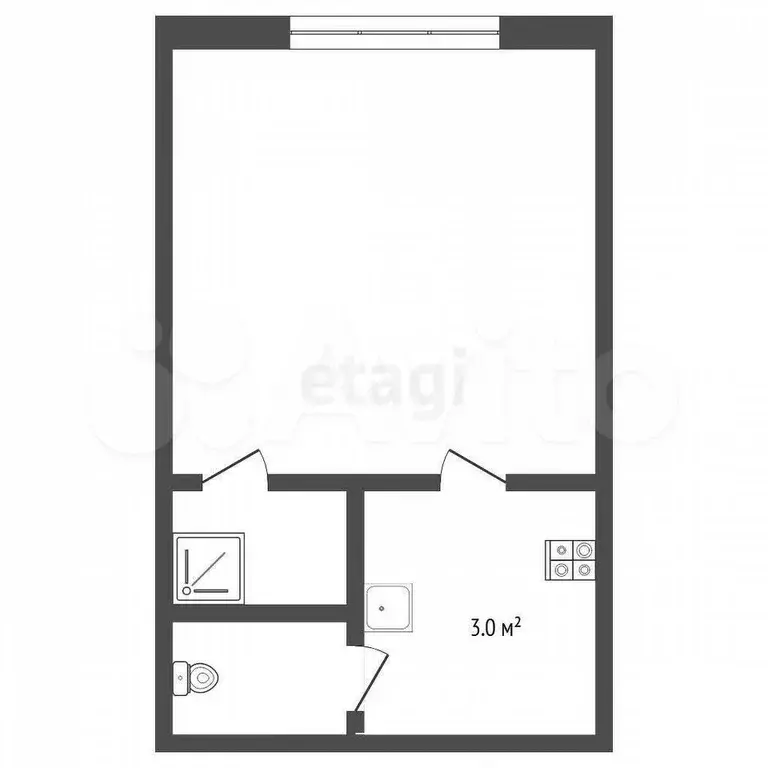 Квартира-студия, 18,5 м, 4/5 эт. - Фото 0