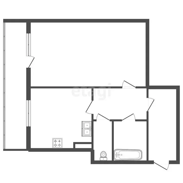 1-комнатная квартира: Санкт-Петербург, улица Джона Рида, 10к1 (33.5 м) - Фото 1