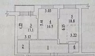 2-к. квартира, 70,8 м, 2/8 эт. - Фото 1