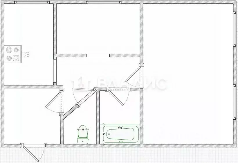 Дом в Пензенская область, с. Бессоновка ул. Большой Колояр, 250 (60 м) - Фото 2
