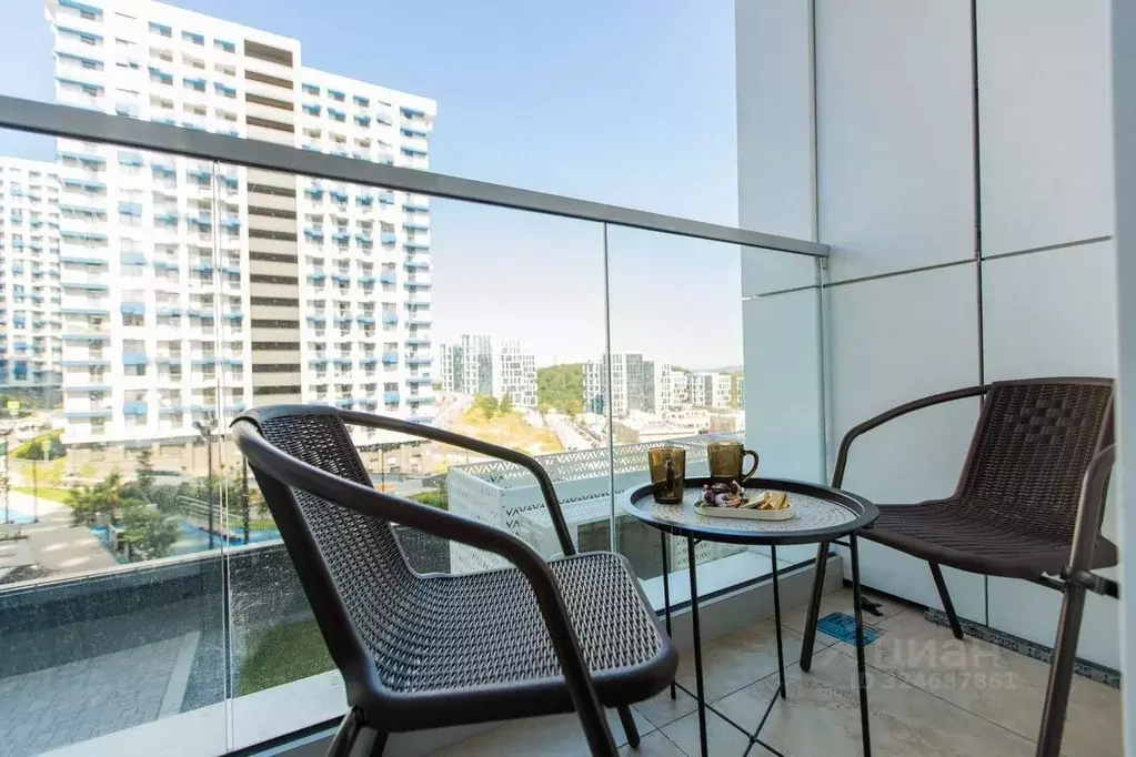 Студия Краснодарский край, Сочи Бытха мкр, ул. Ясногорская, 16/2к10 ... - Фото 1