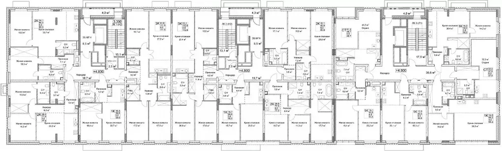 2-к кв. Нижегородская область, Нижний Новгород ул. Максима Горького, ... - Фото 2