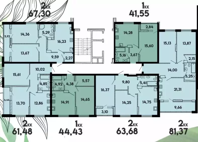 2-к кв. Калининградская область, Калининград ул. Генерала Челнокова, ... - Фото 2