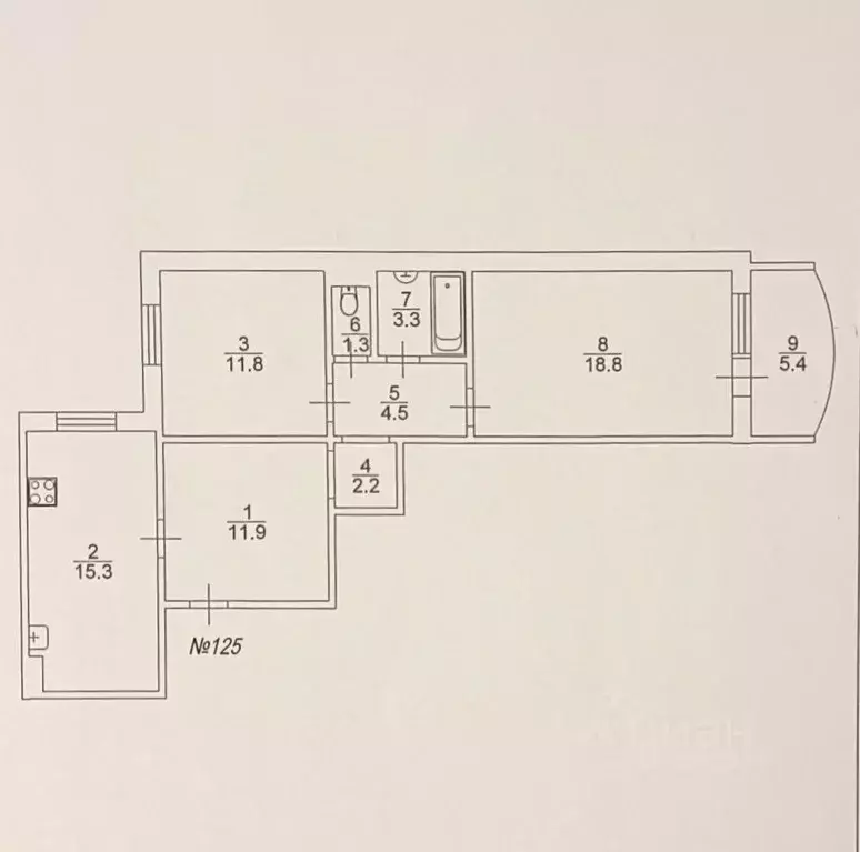 2-к кв. Саратовская область, Энгельс ул. Шурова Гора, 7/1 (69.1 м) - Фото 2