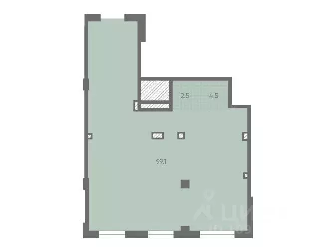 Офис в Санкт-Петербург Партизанская ул., 5 (106 м) - Фото 1