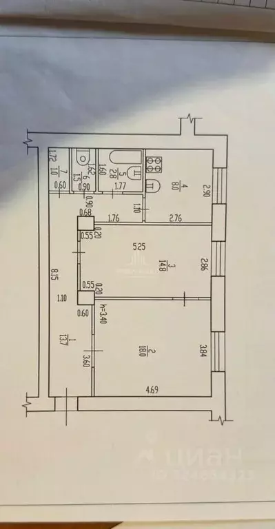 2-к кв. Брянская область, Брянск ул. 3-го Интернационала, 2 (59.8 м) - Фото 1