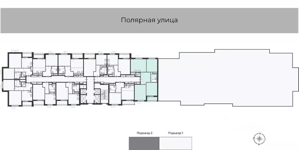 3-к кв. Москва Полярная ул., 16К1 (84.0 м) - Фото 2
