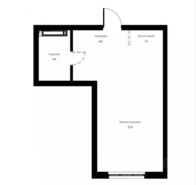 Студия Пензенская область, Пенза Велларт Сити жилой комплекс (36.2 м) - Фото 1