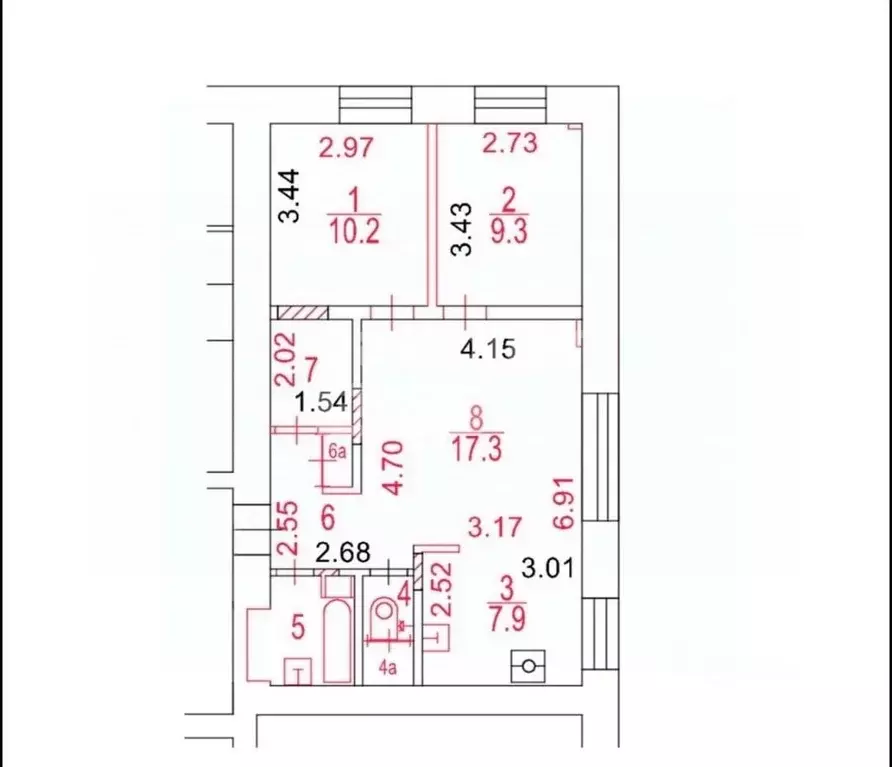 3-к кв. Москва ул. Академика Бочвара, 12 (58.5 м) - Фото 1