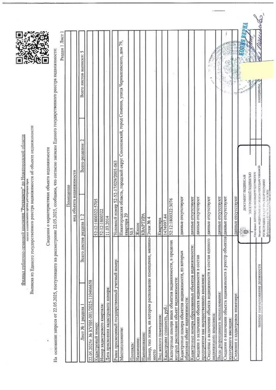 1-к кв. Нижегородская область, Семенов ул. Чернышевского, 79 (50.5 м) - Фото 1