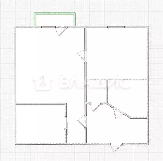 1-к кв. Пензенская область, Пенза ул. Карпинского, 30 (28.3 м) - Фото 2