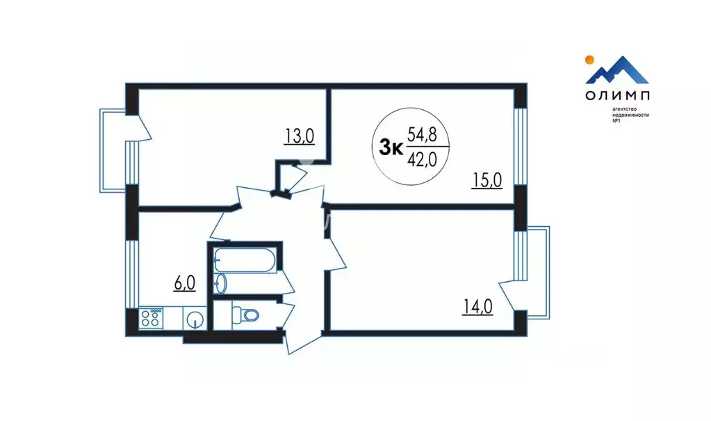 3-к кв. Ярославская область, Ярославский муниципальный округ, пос. ... - Фото 2