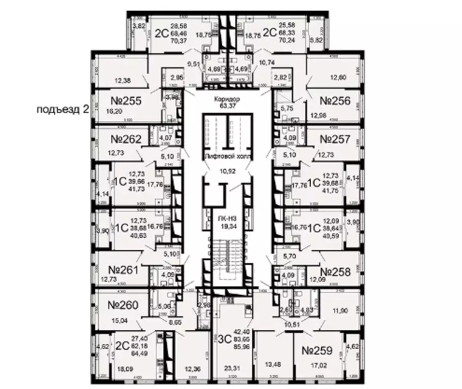 2-к кв. Рязанская область, Рязань Льговская ул., 8 (68.33 м) - Фото 1