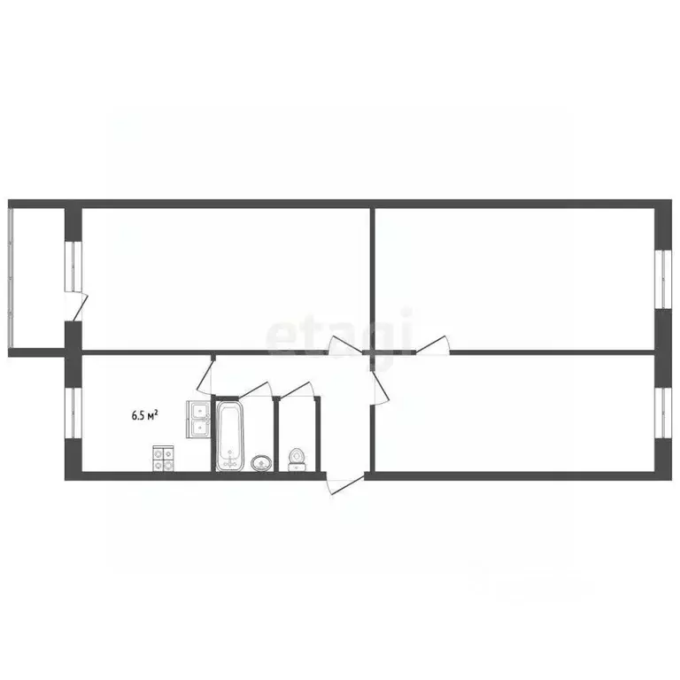 3-к кв. Тамбовская область, Котовск ул. 9-й Пятилетки, 9 (60.2 м) - Фото 2