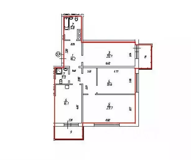 4-к кв. Иркутская область, Иркутск Байкальская ул., 346/7 (110.0 м) - Фото 2