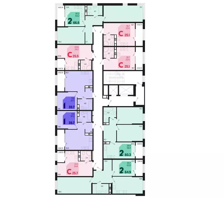 Студия Краснодарский край, Краснодар Первое Место жилой комплекс (25.1 ... - Фото 1