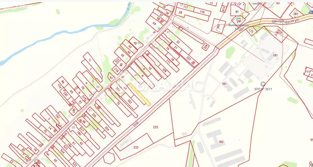 Участок в село Высокое, Речная улица, 65 (18 м) - Фото 0