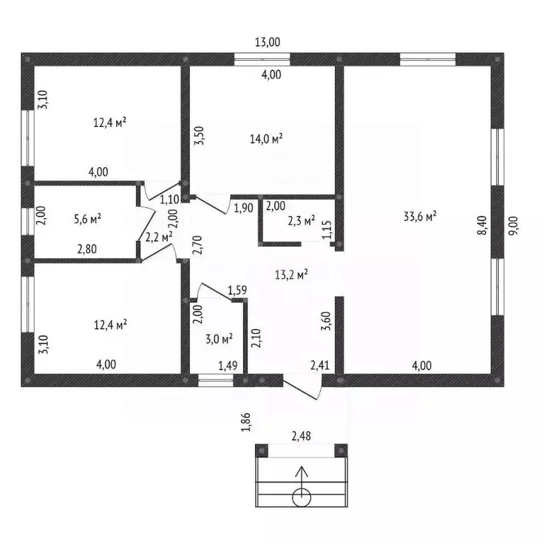 Дом в Башкортостан, Иглинский район, Акбердинский сельсовет ул. ... - Фото 2