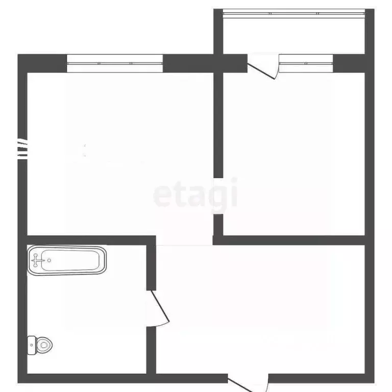 1-к кв. Кемеровская область, Кемерово просп. Шахтеров, 68 (45.0 м) - Фото 2
