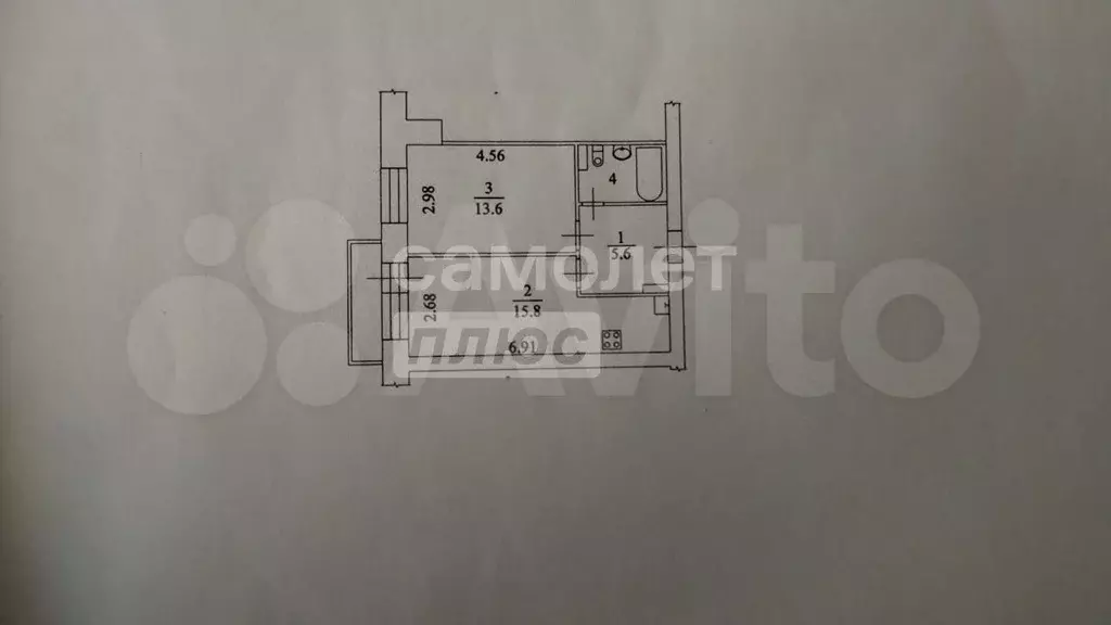 2-к. квартира, 38,6 м, 3/5 эт. - Фото 0