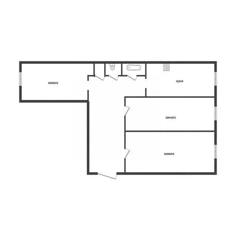 3-к кв. Смоленская область, Ярцево ул. Карла Маркса, 9 (75.8 м) - Фото 2
