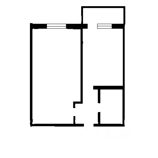1-к кв. Татарстан, Казань Тэцевская ул., 4А (27.39 м) - Фото 2