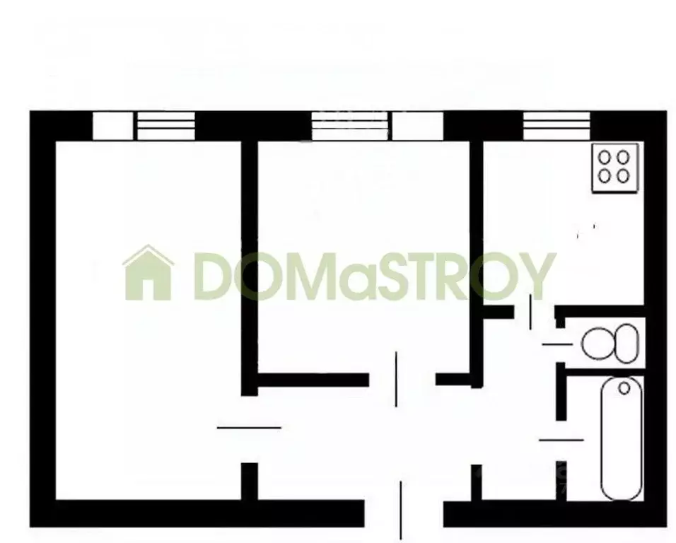 2-к кв. Новосибирская область, Новосибирск ул. Петухова, 74 (44.0 м) - Фото 2
