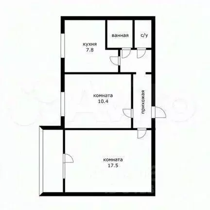 Квартира, 2 комнаты, 48 м - Фото 0