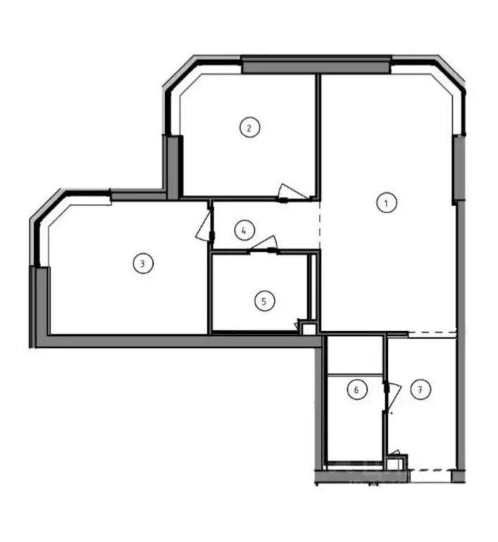 3-к кв. Москва ул. Василия Ланового, 5 (67.0 м) - Фото 2