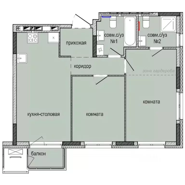 2-к кв. Удмуртия, Ижевск Культбаза жилрайон, 8-й мкр, Ежевика жилой ... - Фото 0